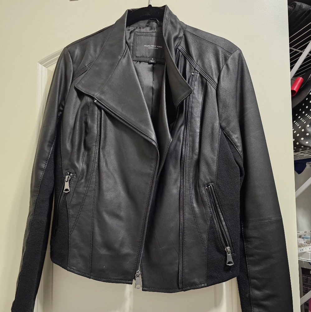 Marc New York Black Leather Jacket